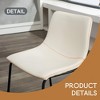 Lotusville Vintage PU Leather Barstools, Set of 2- Leovsnove - 4 of 4