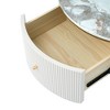 Anybear Modern Round Coffee Table with 2 large Drawers - 4 of 4