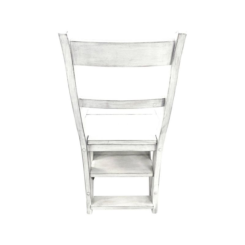 Folding Library Ladder Chair Antique White - Carolina Chair &#38; Table, 4 of 6