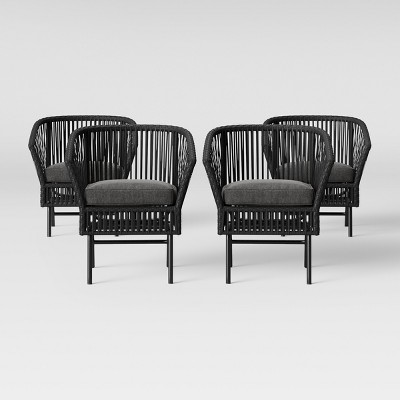 target black patio chairs