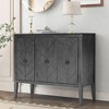 NicBex 3-Door Storage Cabinet, Adjustable Shelves Sideboard Buffet Cabinet with Storage for Kitchen, Living Room, Corridor - 3 of 4