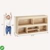 6 Cubes Wooden Kids Bookshelf with Drawer - Toy Storage Organizer for Playroom, Classroom, Nursery & Kids’ Room - 2 of 4