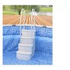 Main Access Smart Choice Comfort Incline Above Ground Swimming Pool Ladder, Gray