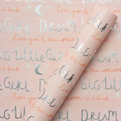 Dream Big Baby Girl Wrapping Paper - Spritz™