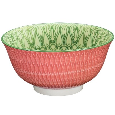 Cilio "Rhombuses" Porcelain Bowl, Pink, 17 fl. oz., 6" dia. , Set of 6