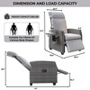 Outdoor Wicker Recliner Chair, Patio Recliner with Independently Adjustable Backrest and Footrest, All-Weather PE Wicker Patio Reclining L - 2 of 4