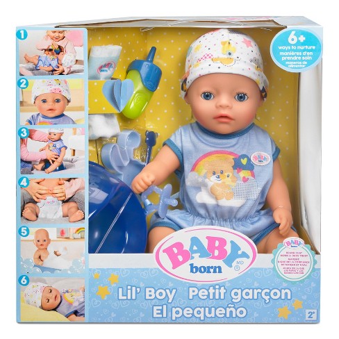 Baby Born Interactive Baby Doll Playset, 9 Pieces Included 