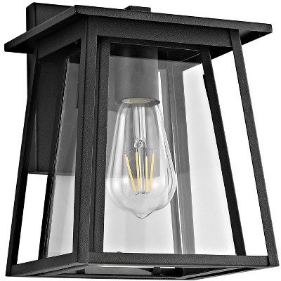 Stern Outdoor Wall Lantern - Black - Safavieh