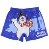 Frosty the Snowman Boxer Shorts Men's Chill Out Snowflake Underwear Blue - 3 of 4