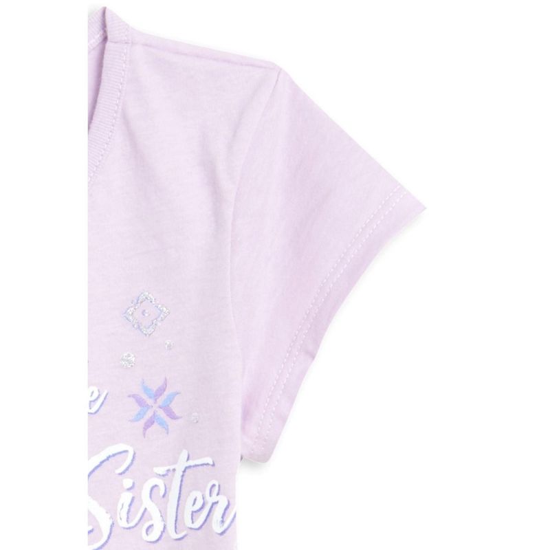 Disney Frozen Anna Toddler Girls Graphic T-Shirt Purple , 4 of 8