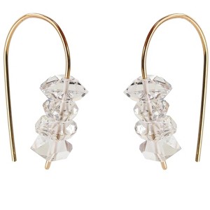 Herkimer Diamond Threader Earrings - 1 of 4