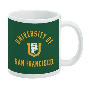 University of San Francisco Dons Logo Ceramic Coffee Mug Novelty Gift Mugs for Coffee Tea and Hot Drinks 11oz White - 1 of 4