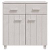 vidaXL Sideboard HAMAR White 31.1 in.x15.7 in.x31.5 in. Solid Wood Pine - 3 of 4