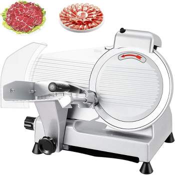 Commercial 10" Electric Meat Slicer Blade 240W Deli Food Cheese Cutter Semi-Auto