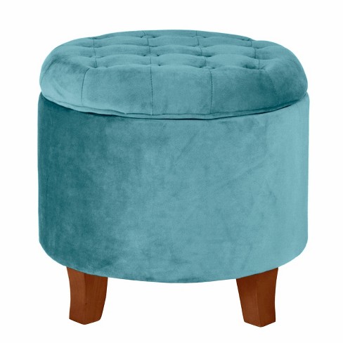 Blue discount ottoman target