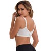 INSPIRE CHIC Women's 3/4 Cup Push-Up Soft Underwire Support Front Cross Lingerie Adjustable Straps Everyday Bras - 2 of 4