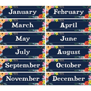Teacher Created Resources® Wildflowers Monthly Headliners, Pack of 12 - 1 of 2