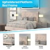 Flash Furniture Roxbury Tufted Upholstered Platform Bed with 10 Inch CertiPUR-US Certified Foam and Pocket Spring Mattress - 4 of 4