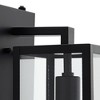 John Timberland Titan Modern Outdoor Wall Light Fixtures Set of 2 Mystic Black Dusk to Dawn 14" Clear Glass for Post Exterior Barn Deck - 3 of 4