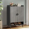 UbMelt  29.53 Inch Shoe Cabinet,Modern Shoe Storage Cabinet Organizer with 2 Doors and Adjustable Shelves for Entryway,Hallway,Closet - 4 of 4