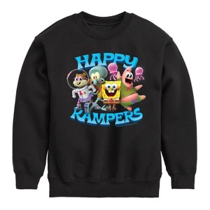 Boys' - SpongeBob SquarePants - Kamp Koral Happy Kampers Graphic Long Sleeve Fleece Sweatshirt - 1 of 4