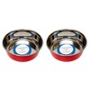 Country Living Set of 2 Heavy Gauge Stainless Steel Dog Bowls - Non-Skid, Durable & Rust-Resistant - 2 of 4