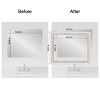 Amanti Art Mirror Makeover Bathroom Mirror Frame Border Kit- Fully Assembled Peel and Stick Frame - Mirror NOT Included - Trio  Trim - 4 of 4