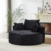 Vynxaria Modern 55"L Corduroy Sponge Single Sofa - Fluffy Sleeper Chair, No Assembly Required, for Living Room/Bedroom/Lounge - 4 of 4