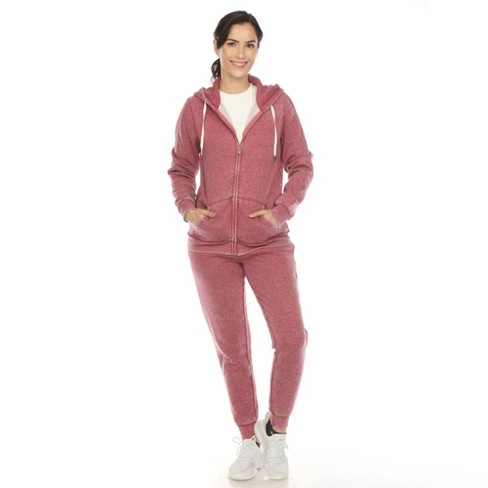 Women s Burnout Jogger Set Red Lilac Xlarge white Mark Target