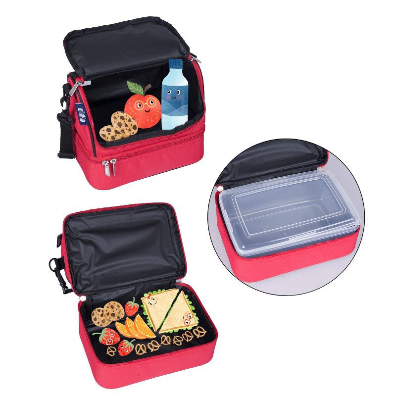 Wildkin Solid Two Compartment Kids Lunch Bag - Unisex, 5 of 6