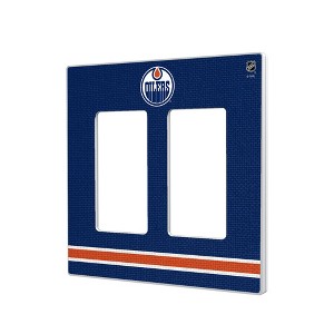 NHL Western Conference Teams Stripe Hidden-Screw Light Switch Plate for Double Rocker - 1 of 4