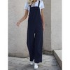 Women's Sleeveless Overalls Jumpsuit Casual Long Pants with Adjustable Straps - 3 of 4