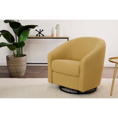 Madison 32'' Performance Dijon Eco-Twill Mid-Century Swivel Glider