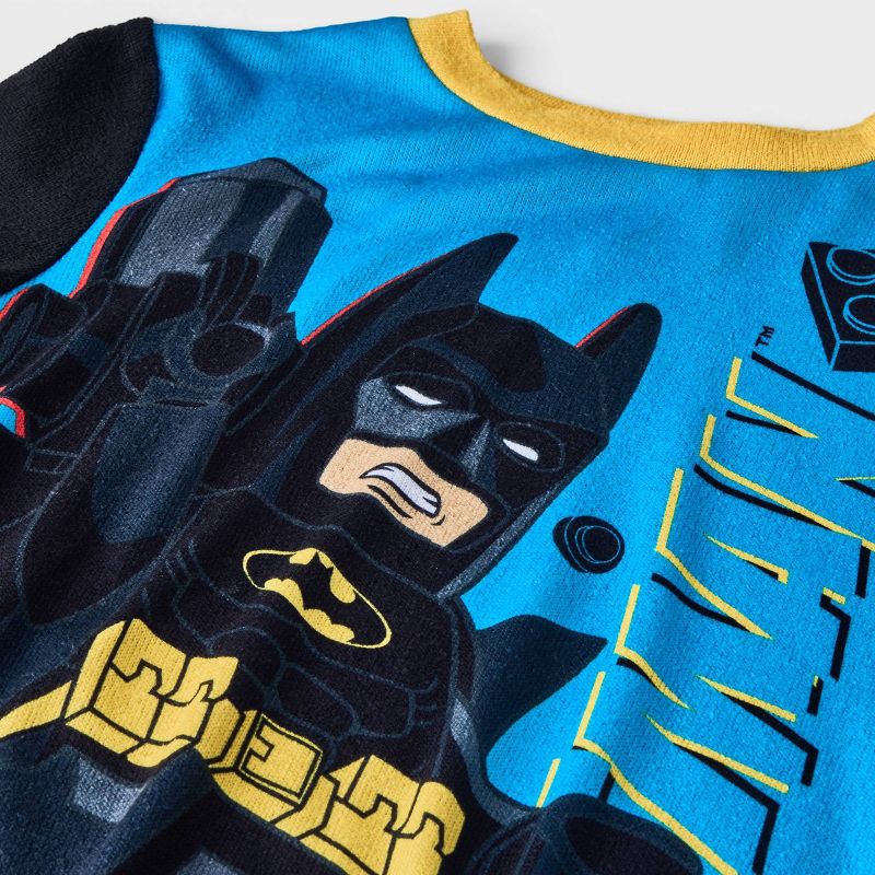 Boys' LEGO The Batman Movie 4pc Snug Fit Pajama Set - Gray/Blue/Black, 3 of 4