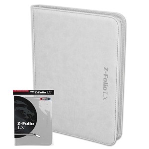 BCW GAMING Z-FOLIO 9-POCKET LX ALBUM White HOLDS 360 CARDS ZIPPER CLOSURE - 1 of 1