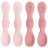 12pc Glass Baby Food Storage Jars, 4 Silicone Baby Spoons & 2 Silicone Bibs, Baby Mealtime Essentials – BPA-Free, Leakproof, and Dishwasher Safe - 4 of 4