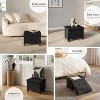 StorageBud Storage Ottoman for Bedroom End of Bed, Fabric Storage Bench, Large Storage Ottoman Bench, Entryway Bench with Storage - 4 of 4