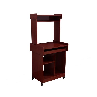 Vynxaria Multi-Functional Microwave Cart & Coffee Station with Locking Castors