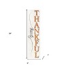 HomeRoots 36" White And Orange Solid Wood So Very Thankful Porch Sign - 3 of 4