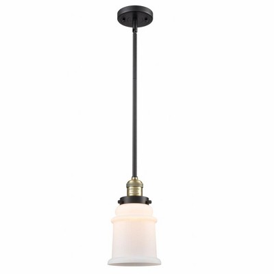 Canton - 1 Light Stem Hung Mini Pendant In Industrial Style-10 Inches Tall and 6.5 Inches Wide