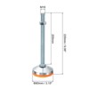 Unique Bargains Carbon Steel Non-Skid Adjustable Furniture Table Feet Leveling Feet 2 Pcs - 2 of 4