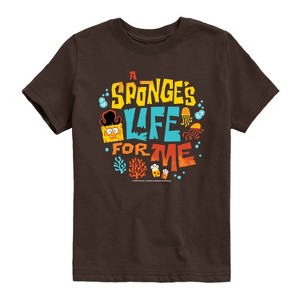 Boys' - Spongebob Squarepants - Spongebob: The Search For Squarepants Sponges Life For Me Short Sleeve Graphic T-Shirt - 1 of 4