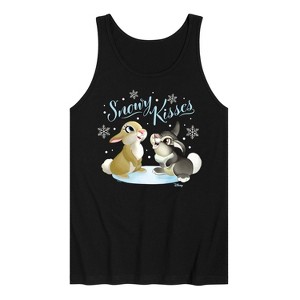 Men's - Disney - Christmas - Snowy Bunny Kisses Graphic Tank Top - 1 of 3