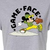 Women's - Disney - Game Face Baseball Cropped Graphic T-Shirt - image 2 of 4