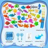 Kiditos 46PCS Magnetic Fishing Bath Toy Set with swimming fish, pool and water table toys for toddlers ages 3-6 - 2 of 2