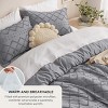 Bedsure | 3Pcs Comforter Bedding Set with Intricate Solid Embroidery - 4 of 4