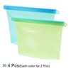 Unique Bargains Silicone Reusable Food Bags for Keeping Fruits Sandwiches 4 Pcs - 3 of 4