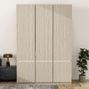 TIRAMISUBEST 6-Door Bedroom Armoire Closet with Hanging Rod, Modern Wardrobe with Storage Shelves and Cabinets for Bedroom - 3 of 4