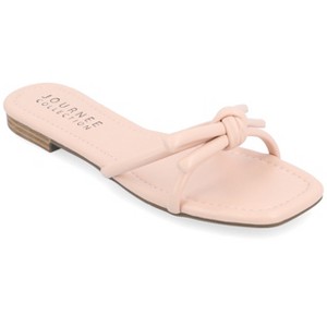 Journee Collection Womens Soma Slide Low Block Heel Sandals - 1 of 4