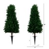 Nearly Natural 3-ft UV Resistant Artificial Cedar Plant with Integrated Ground Stake (Indoor/Outdoor) - Set of 2 - 2 of 4
